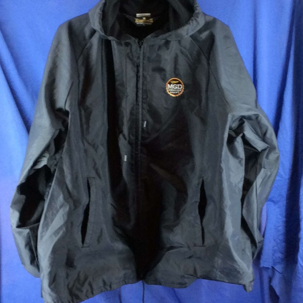 Auburn Sportswear MGD hooded windbreaker sz XL